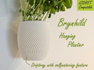 The Chroma Rib Planter | Tall Self-Watering Cylinder with Legs - Thumbnail 1