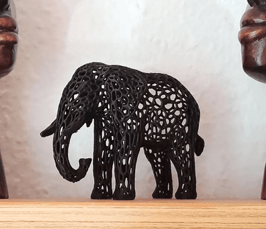 The Savanna Web Elephant Sculpture - Thumbnail 2